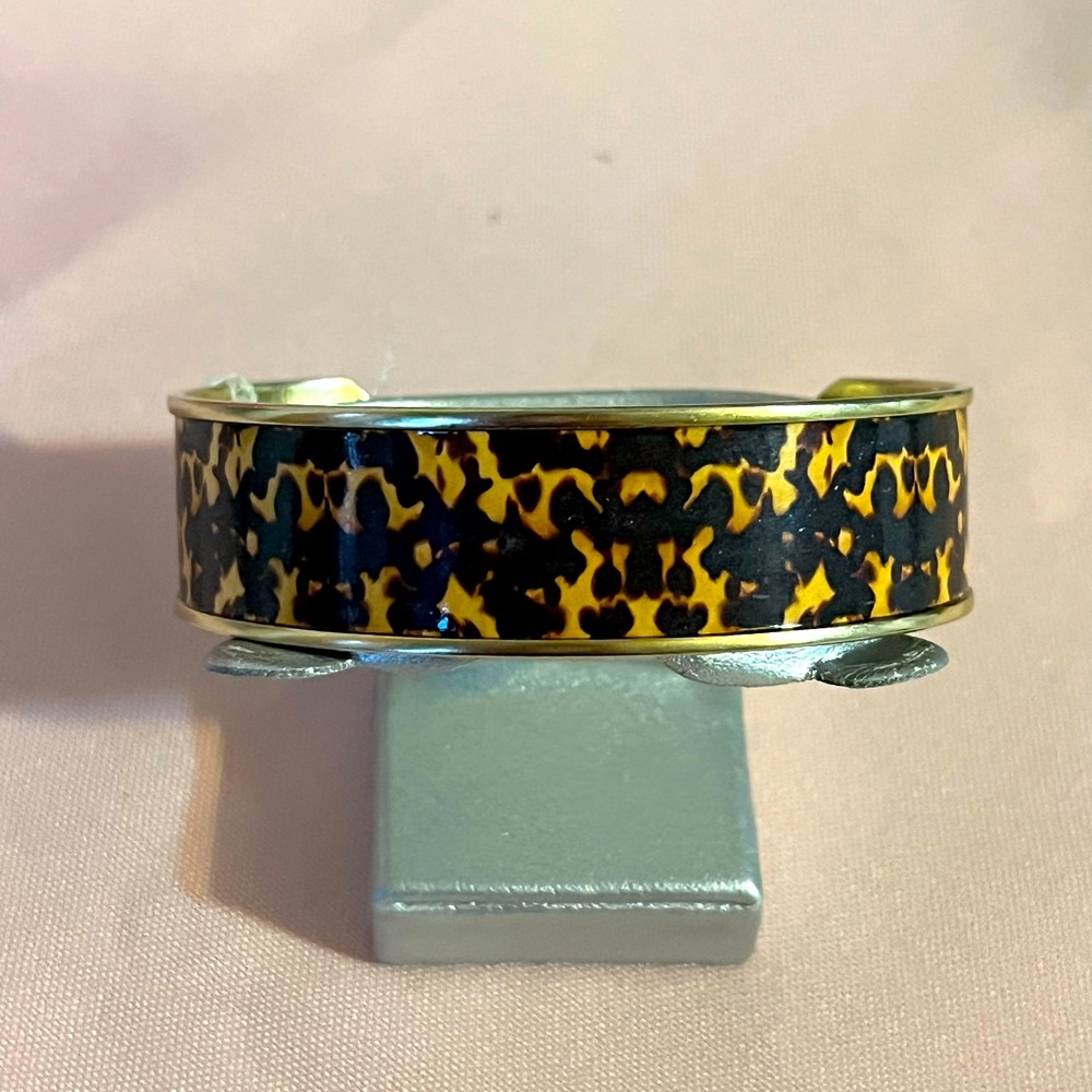 Tortoise shell enamel bracelet